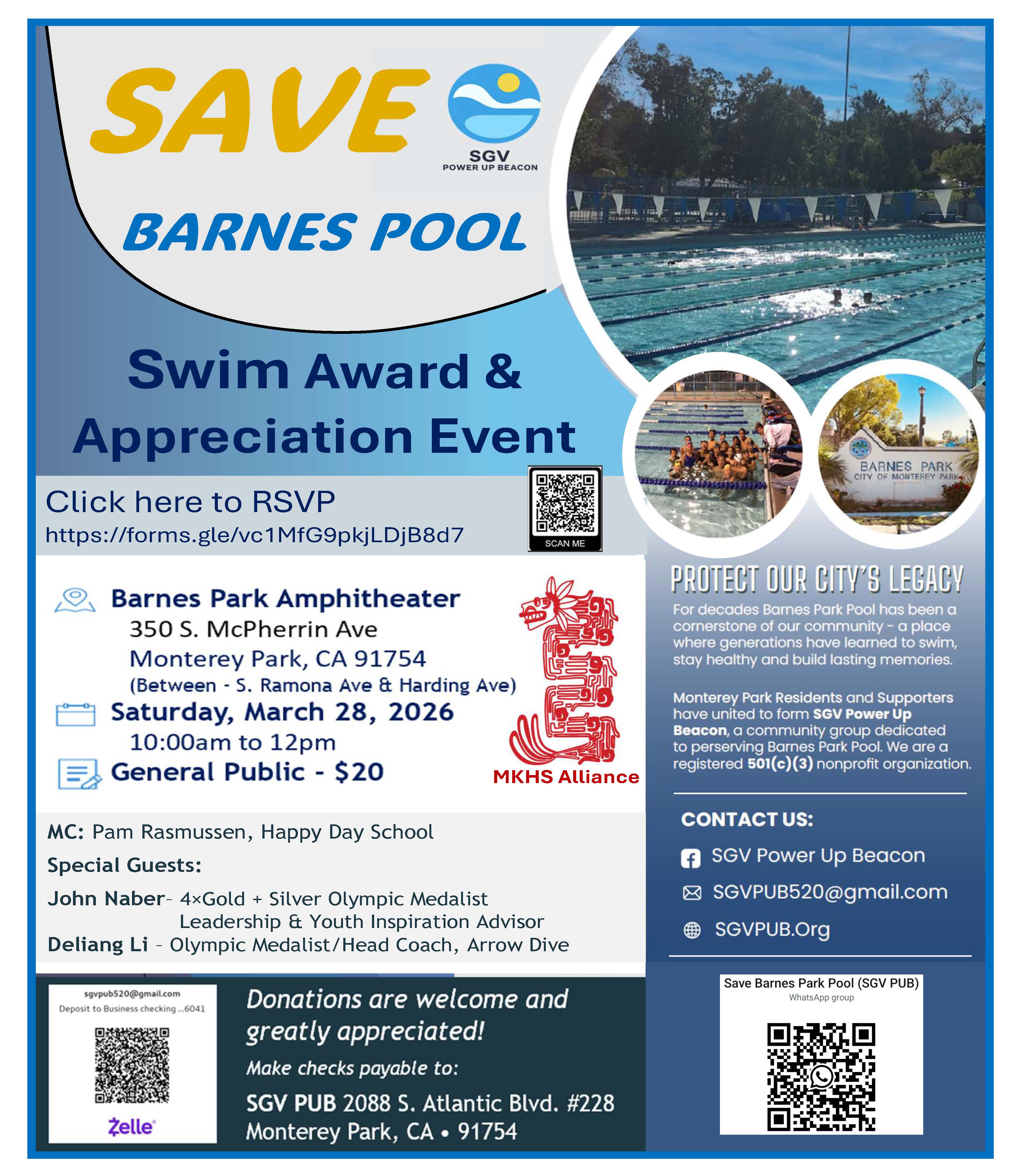 Flyer for upcoming community event