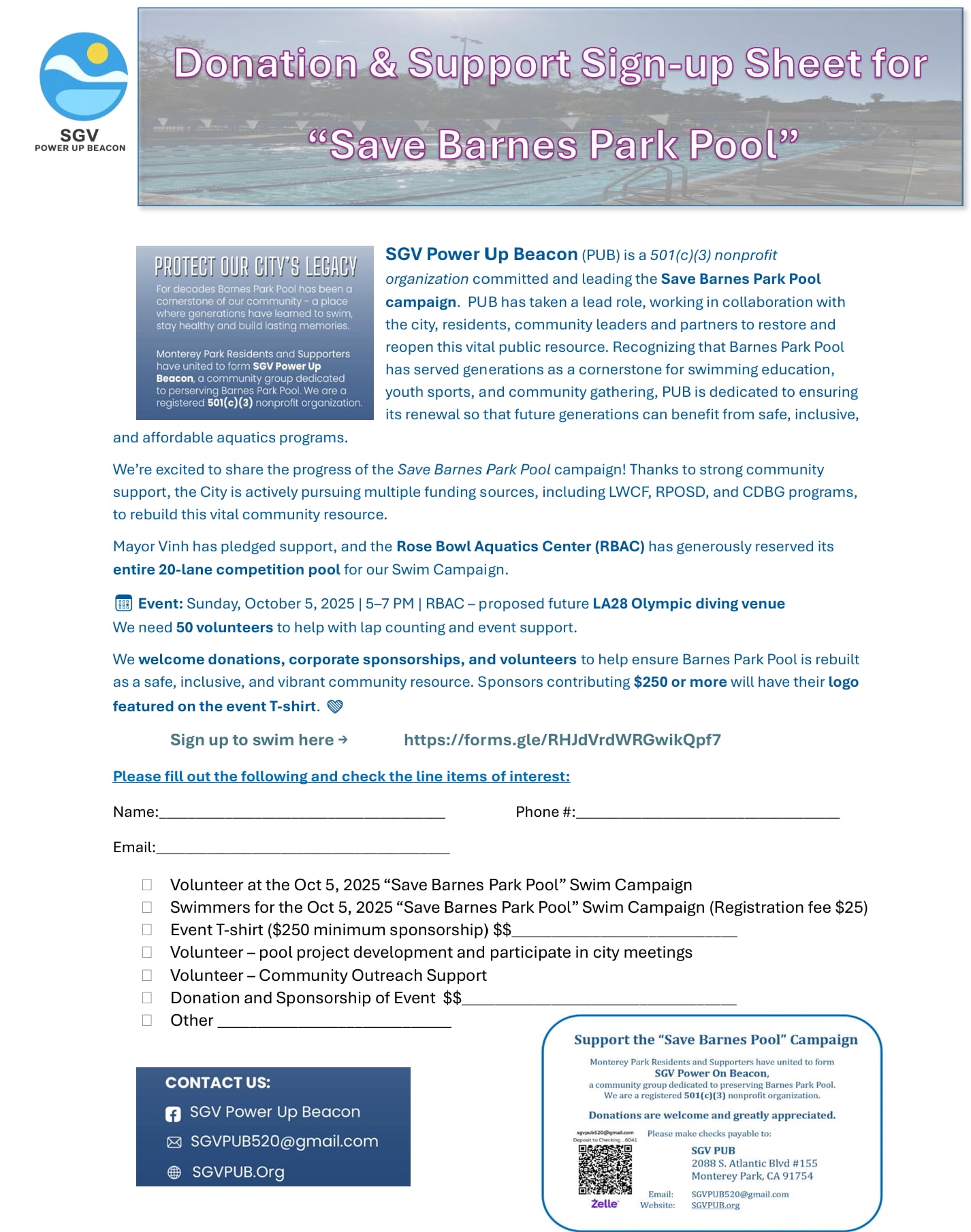 Flyer for an educational workshop